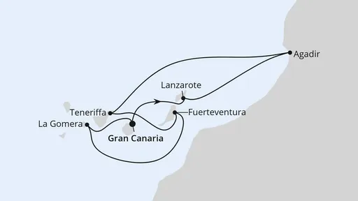 Route Kanaren & Marokko