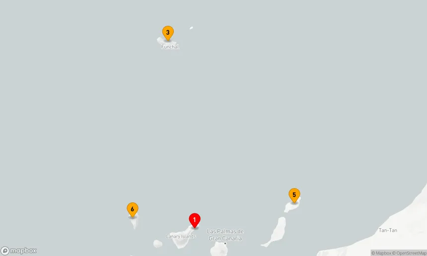 Route 7 Nächte - KANARISCHE INSELN UND MADEIRA FLUG-KREUZFAHRT
