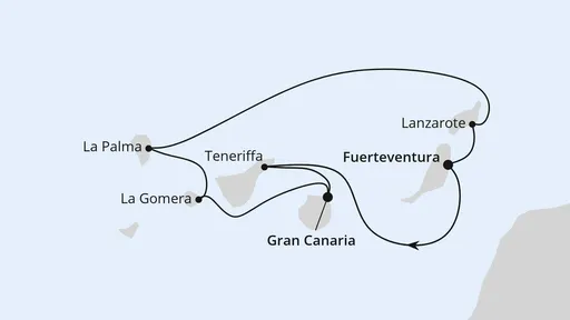 Route Kanarische Inselwelt ab Fuerteventura