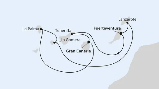 Route Kanarische Inselwelt ab Fuerteventura