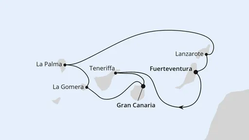 Route Kanarische Inselwelt ab Fuerteventura