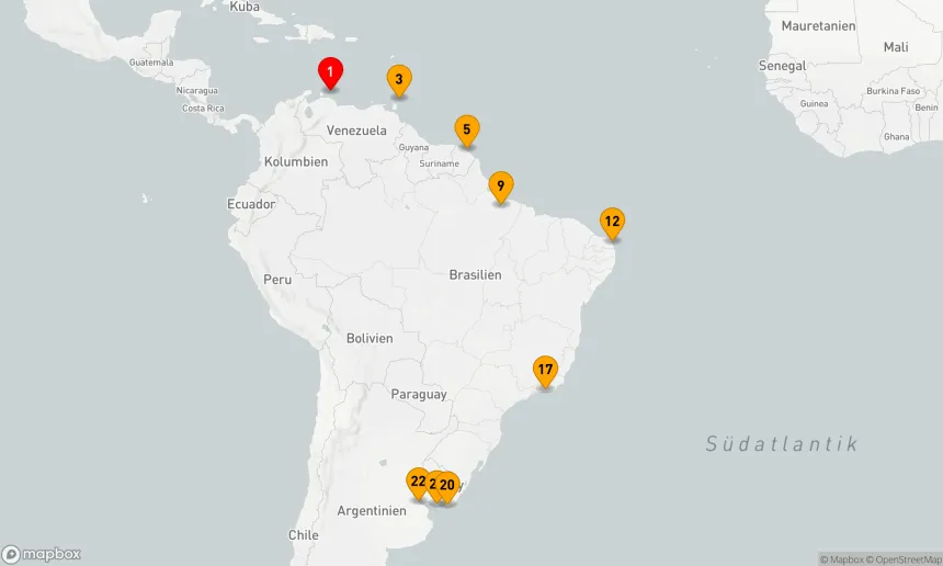 Route 21 Nächte - Karibik und Brasilien: Inselträume,  Amazonas-Magie und Lebenslust (INS2720)