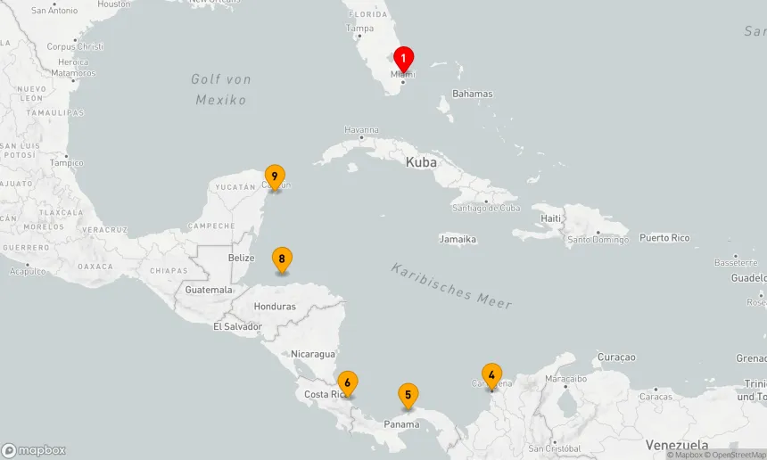 Route 10 Nächte - Karibische Entdeckungsreise ab Fort Lauderdale