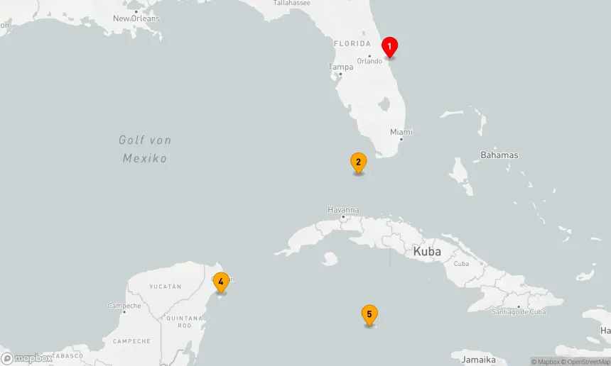 Route 7 Nächte - KEY WEST, GRAND CAYMAN & MEXIKO
