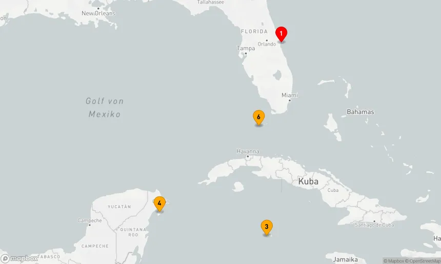 Route 7 Nächte - KEY WEST,  GRAND CAYMAN & MEXIKO