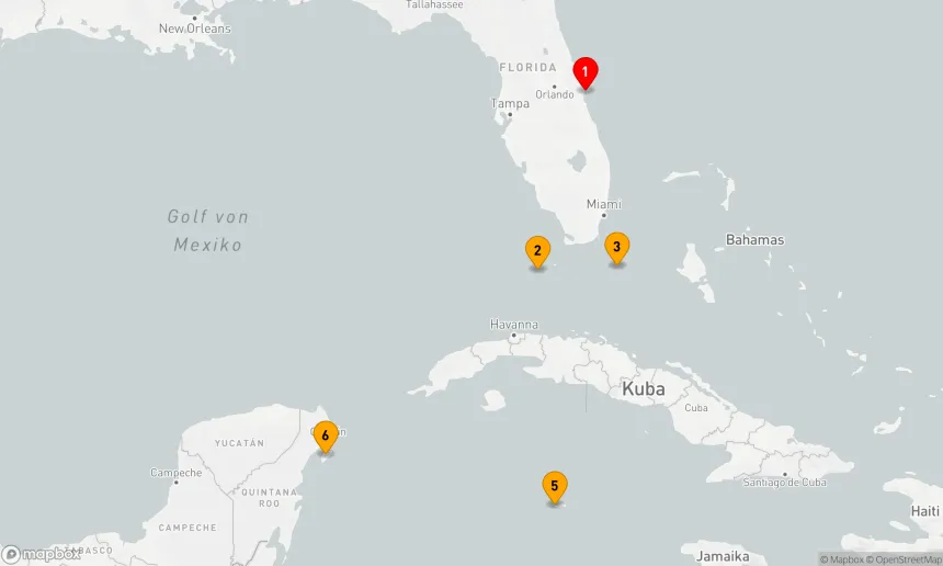 Route 7 Nächte - KEY WEST,  MEXIKO & CAYMAN