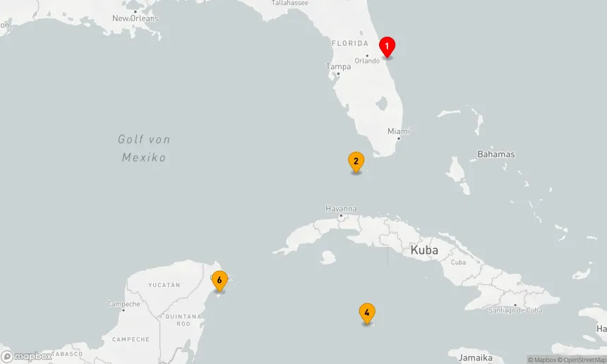 Route 7 Nächte - KEY WEST, MEXIKO & CAYMAN URLAUB