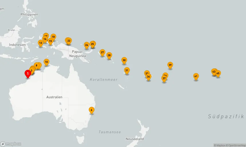 Route 44 Nächte - KIMBERLEY EXPEDITION, INDONESIEN & PAPUA-NEUGUINEA
