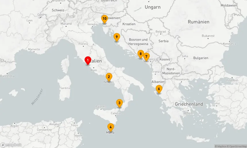 Route 9 Nächte - KREIS ITALIEN