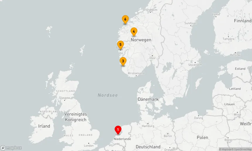 Route 7 Nächte - KREUZFAHRT DURCH DIE NORWEGISCHEN FJORDE