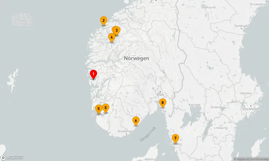 Route 7 Nächte - Kreuzfahrt durch die Norwegischen Fjorde – mit Smithsonian Journeys