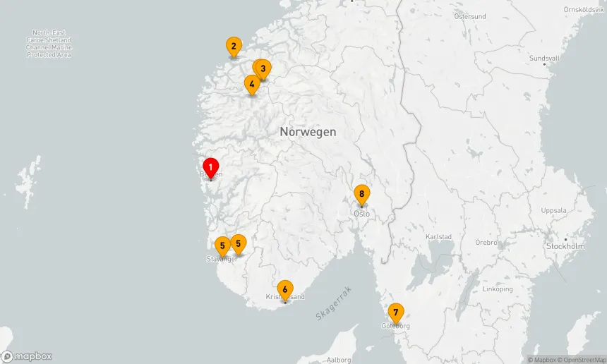 Route 7 Nächte - Kreuzfahrt durch die Norwegischen Fjorde – mit Smithsonian Journeys