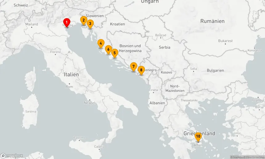 Route 9 Nächte - KROATIEN INTENSIV KREUZFAHRT: ZADAR, SPLIT & DUBROVNIK
