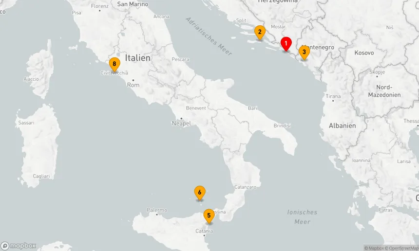 Route 7 Nächte - KROATIEN, MONTENEGRO & ITALIEN