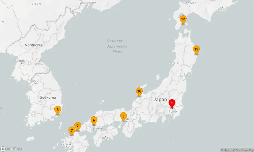 Route 14 Nächte - Kulturelle Erkundung Japans und Koreas