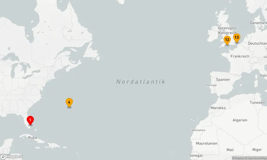 Route 12 Nächte - KULTURELLE KREUZUNG MIT BERMUDA & LONDON