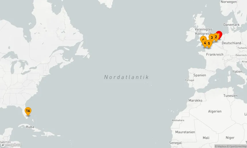 Route 15 Nächte - KULTURELLE KREUZUNG MIT ENGLAND & NORMANDIE