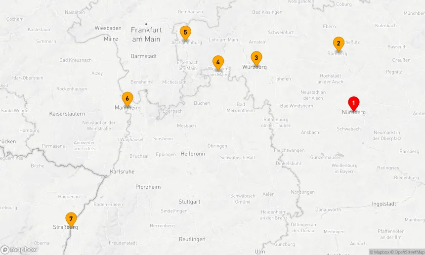 Route 7 Nächte - Kurs Elsass