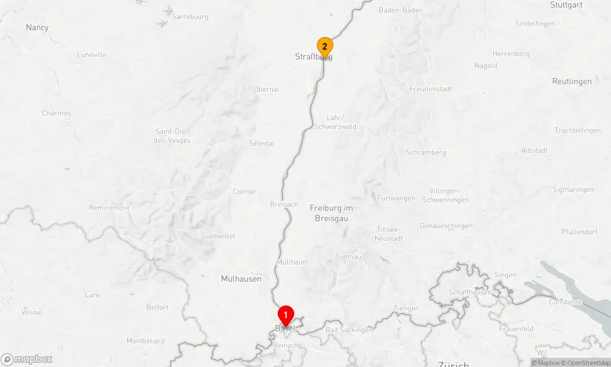 Route 2 Nächte - Kurzreise ins Herz des Elsass