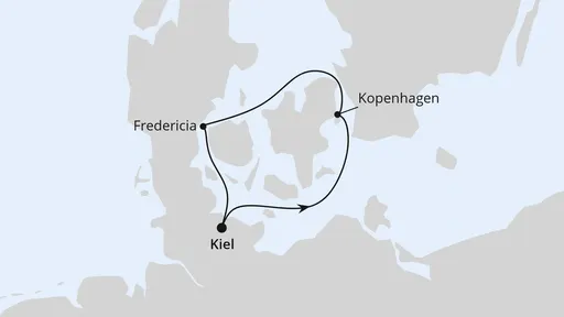 Route Kurzreise nach Dänemark ab Kiel 2