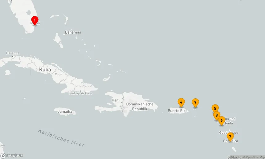 Route 11 Nächte - LEEWARD ISLANDS & DOMINICA DREAMS