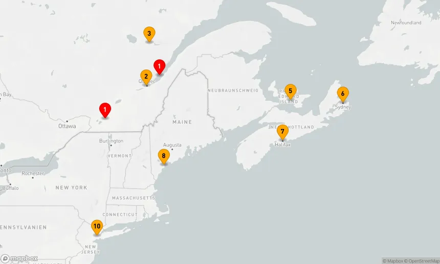 Route 9 Nächte - LEUCHTTÜRME UND HÄFEN IN KANADA UND NEW ENGLAND