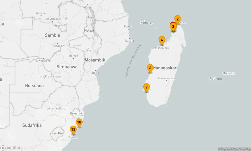 Route 11 Nächte - Madagaskar und Südafrika