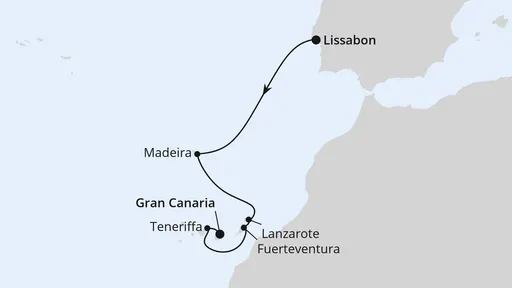 Route Madeira & Kanaren ab Lissabon