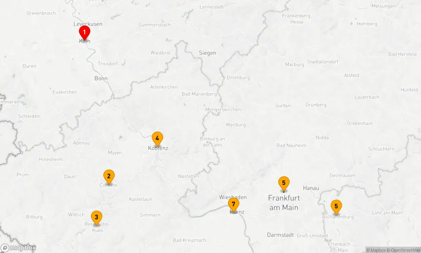 Route 7 Nächte - Main & Mosel Erlebnis