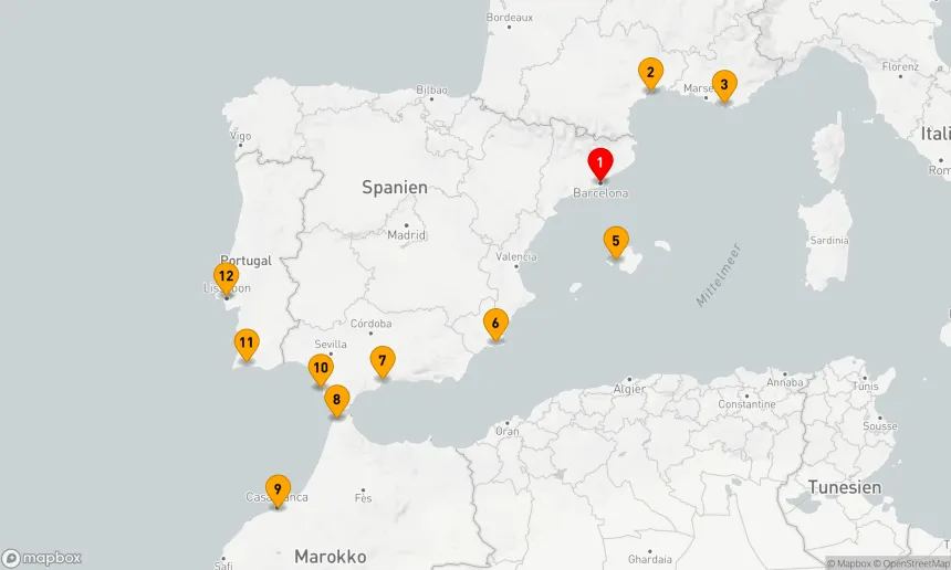 Route 11 Nächte - MAJESTÄTISCHES MÁLAGA & GESCHICHTSTRÄCHTIGES SEVILLA