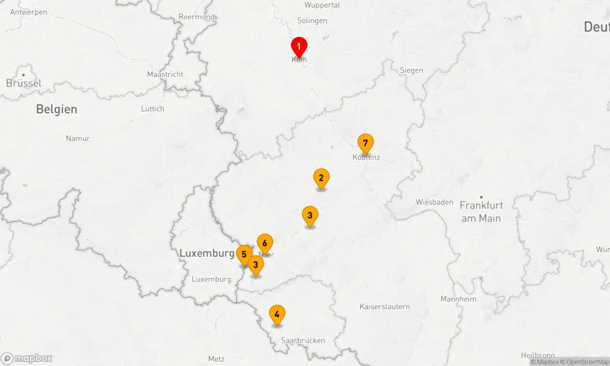 Route 7 Nächte - Malerische Mosel & Saar
