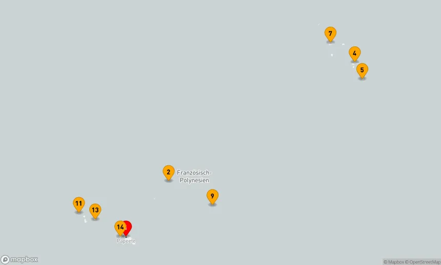 Route 14 Nächte - Marquesas,  Tuamotu und Gesellschaftsinseln