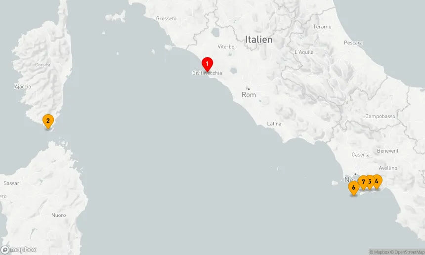 Route 7 Nächte - Mediterrane Eleganz: Entdeckung Italiens und Korsikas