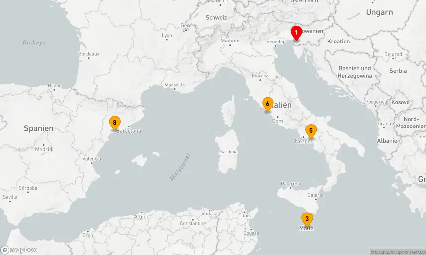 Route 7 Nächte - Mediterrane Entdeckungsfahrt