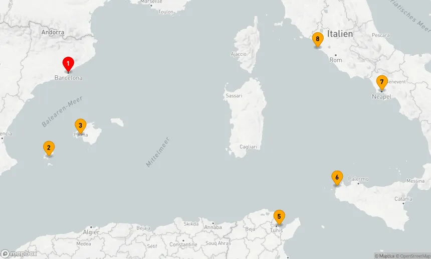 Route 7 Nächte - Mediterrane Entdeckungsreise