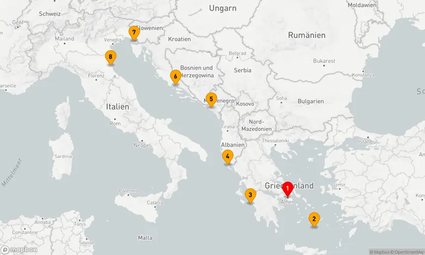 Route 7 Nächte - Mediterrane Entdeckungsreise