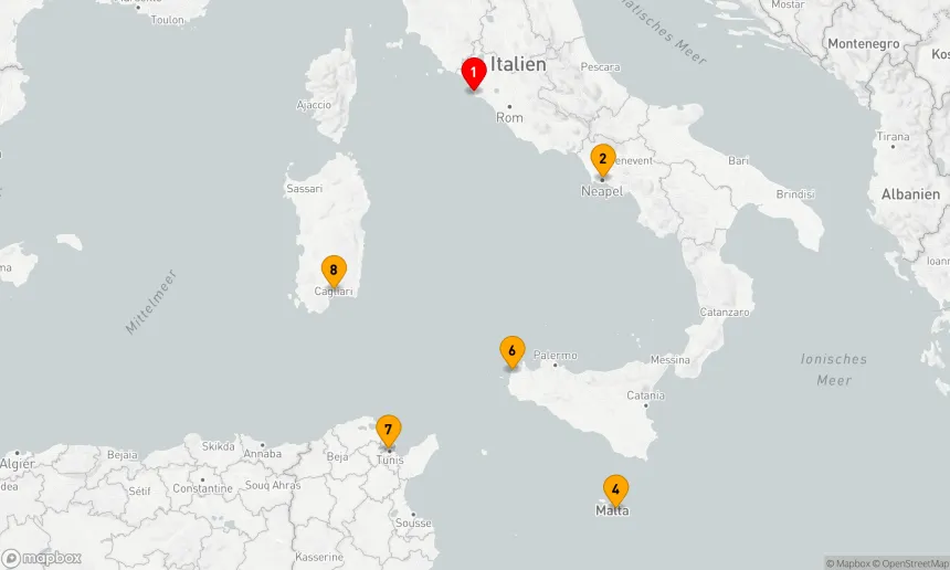 Route 7 Nächte - Mediterrane Entdeckungsreise