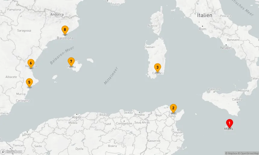 Route 7 Nächte - Mediterrane Entdeckungsreise