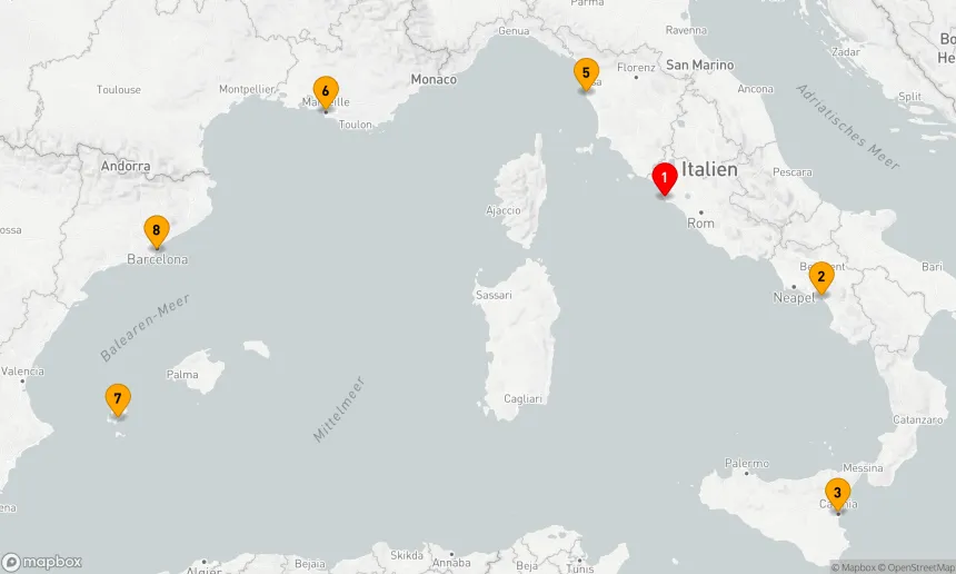 Route 7 Nächte - Mediterrane Entdeckungsreise