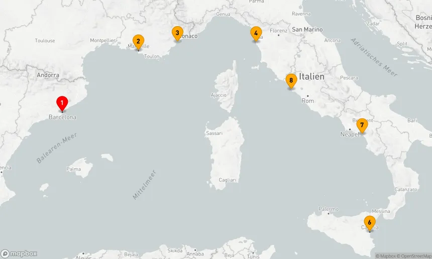 Route 7 Nächte - Mediterrane Entdeckungsreise