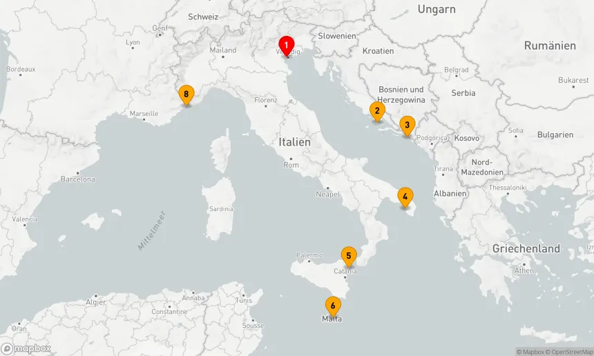 Route 7 Nächte - Mediterrane Entdeckungsreise