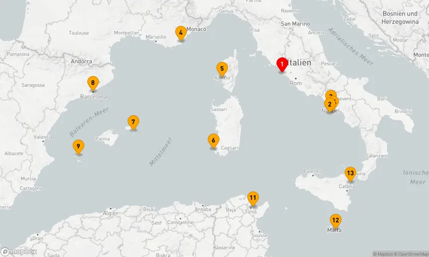 Route 14 Nächte - Mediterrane Entdeckungsreise der Sinne