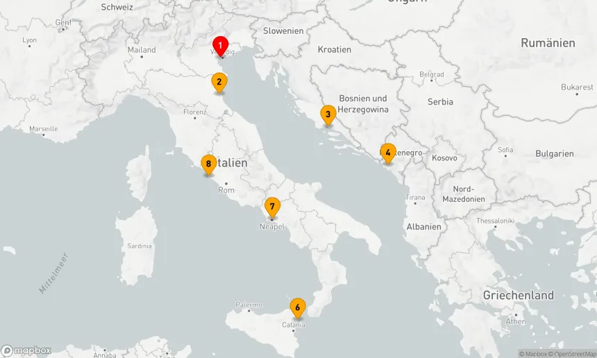 Route 7 Nächte - Mediterrane Erkundungstraumreise