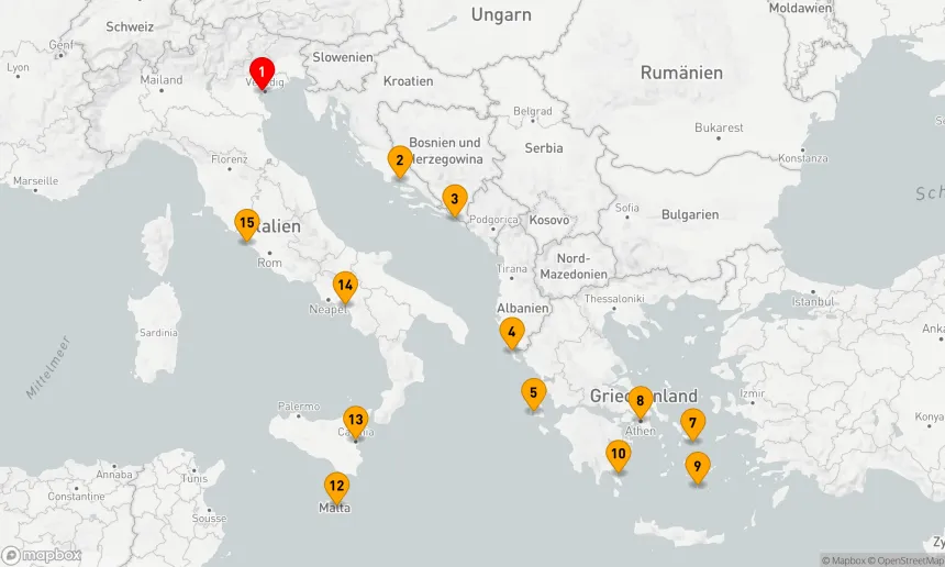 Route 14 Nächte - MEDITERRANE KÜCHE & KULTUREN