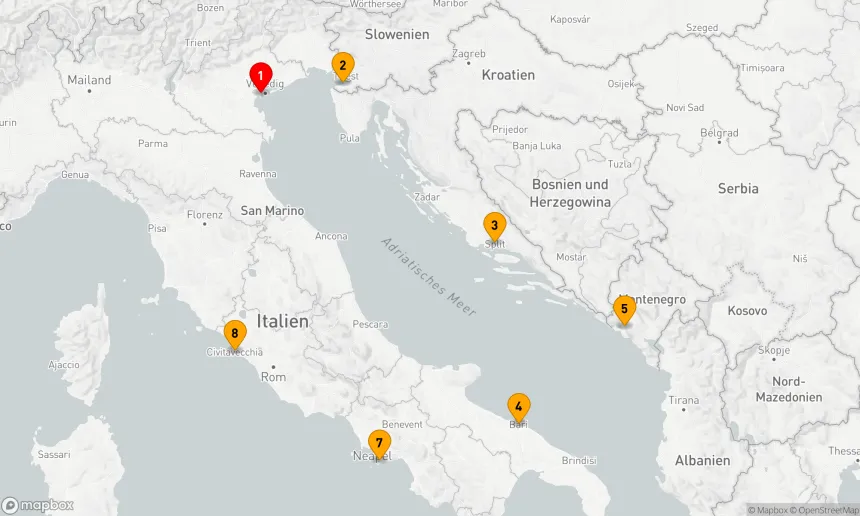 Route 7 Nächte - Mediterrane Kultur- und Genussreise