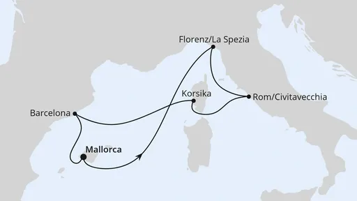 Route Mediterrane Schätze mit Korsika ab Mallorca