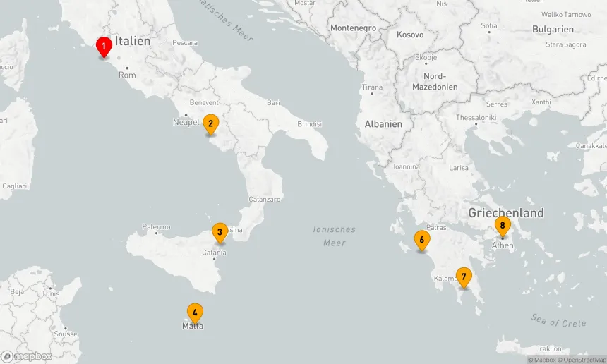 Route 7 Nächte - Mediterranes Juwel Abenteuer