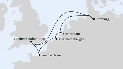 Route Metropolen ab Hamburg