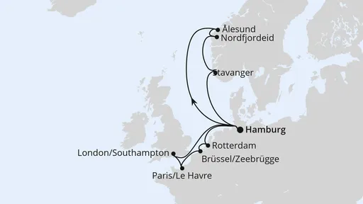 Route Metropolen & Norwegen ab Hamburg 2