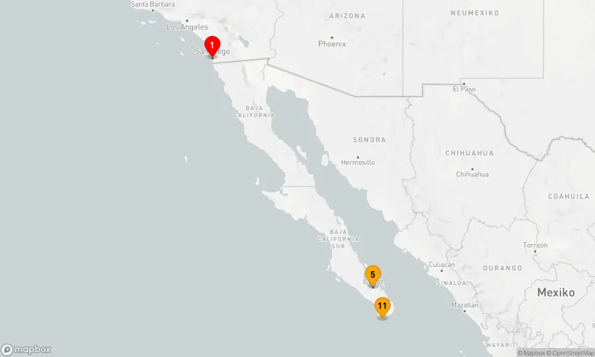 Route 13 Nächte - México Mosaik: Küstenzauber und Meeresflüstern